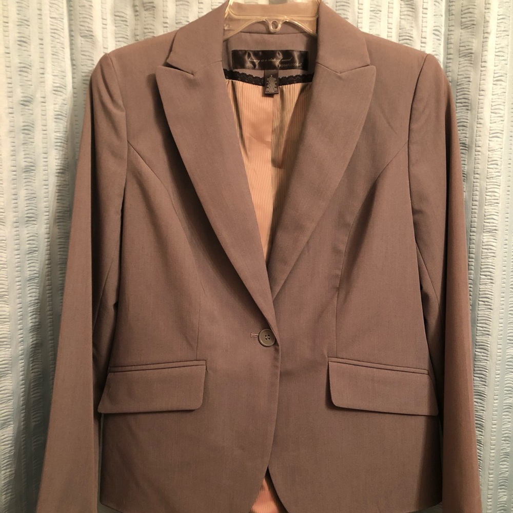 NWT Apostrophe Gray Lined Jacket Blazer Size 8